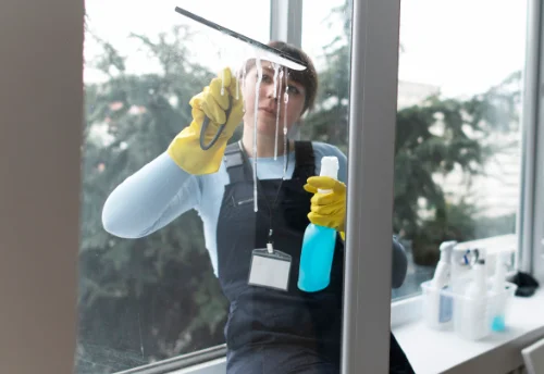 Nettoyage de vitres intérieures et extérieures à Guécélard